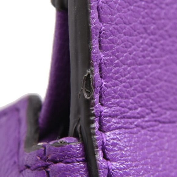 GUCCI Authentic Purple Leather GG Marmont Shoulder Bag - Picture 9 of 10